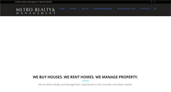 Desktop Screenshot of metrorealtyky.com